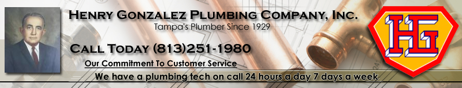 plumber, plumbers, plumbing, sewer, stoppage, tampa, leak, Henry Gonzalez, oldest plumber